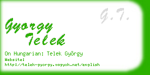 gyorgy telek business card